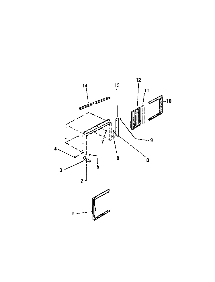 WINDOW MOUNTING PARTS Diagram and Parts List for M316C2QA  Kelvinator Air Conditioner