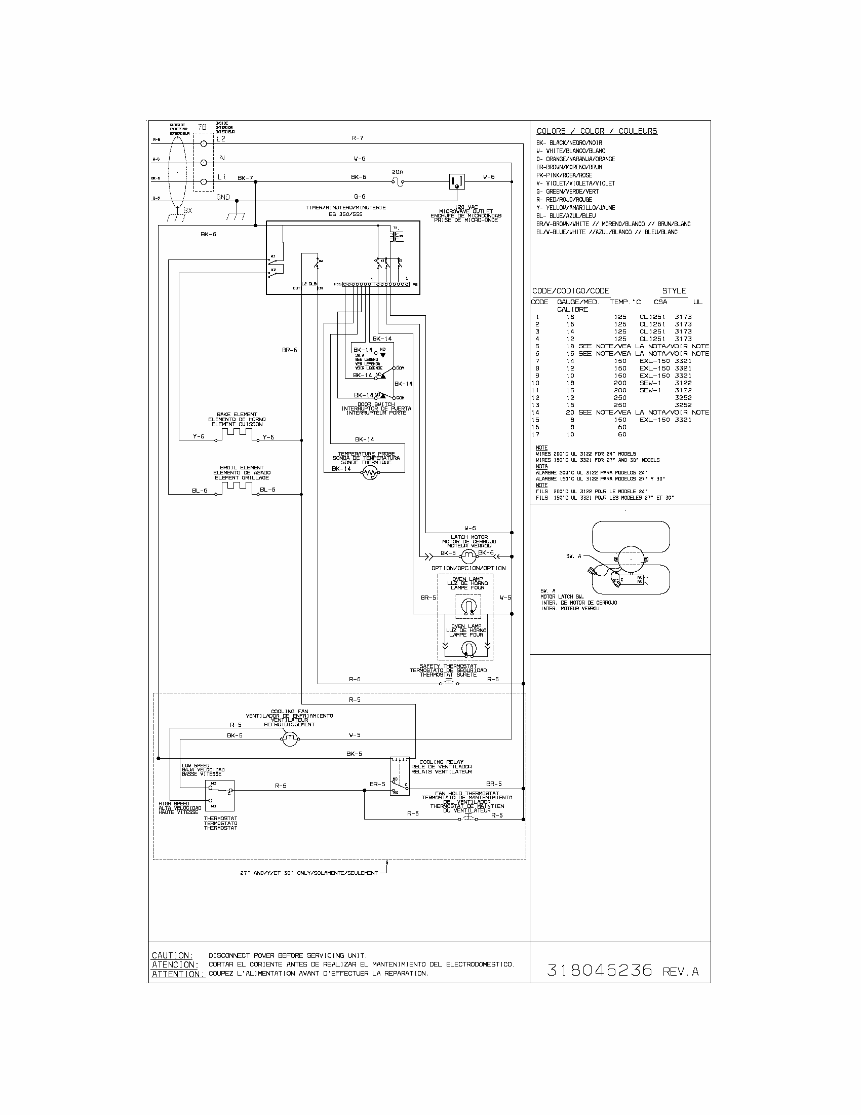 Wiring Diagram Diagram and Parts List for 79047844406  Kenmore Microwave