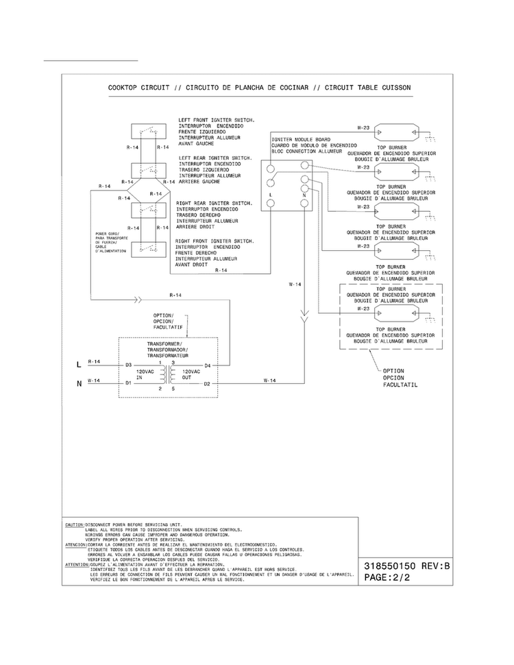 Wiring Diagram Diagram and Parts List for EW30GS65GWA  Electrolux Range