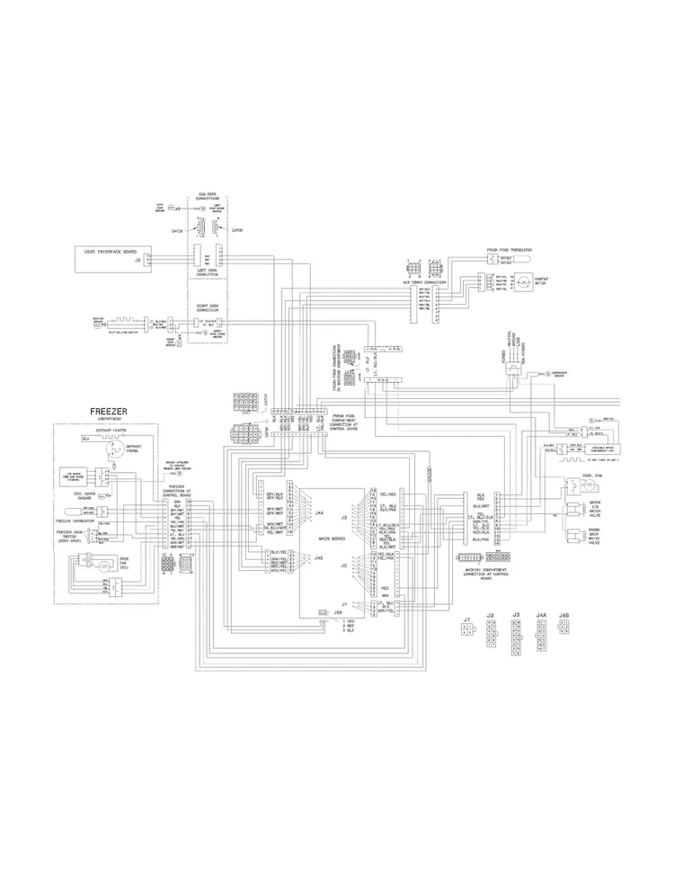 Wiring Diagram Diagram and Parts List for FPHG2399PF0  Frigidaire Refrigerator