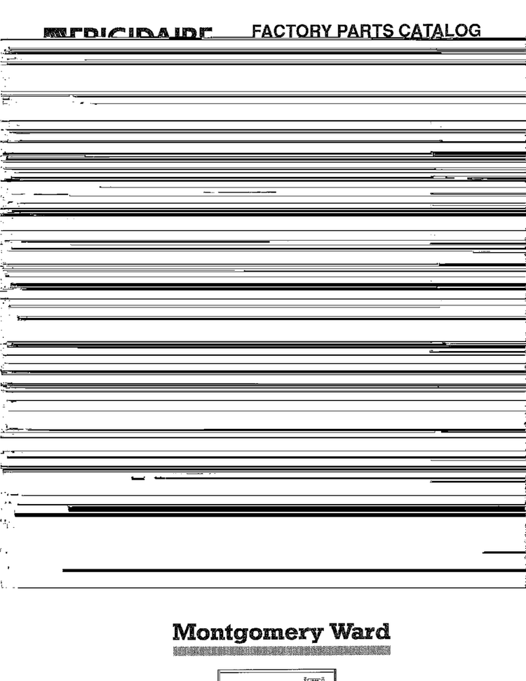 Gas Range Front Cover Diagram and Parts List for 283440C  Frigidaire Range