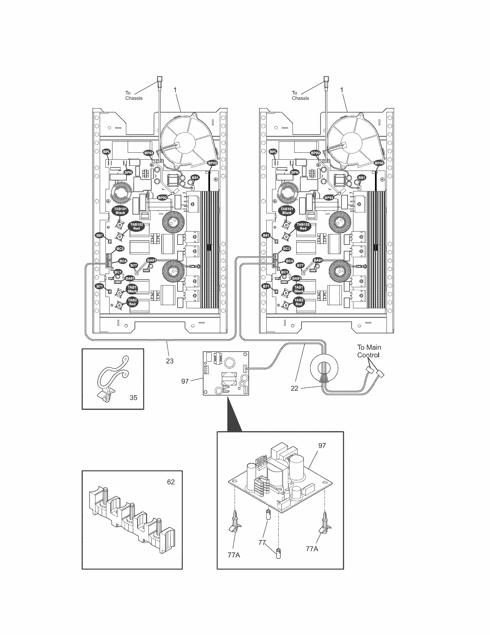 Controls Diagram and Parts List for 79043800000  Kenmore Cooktop