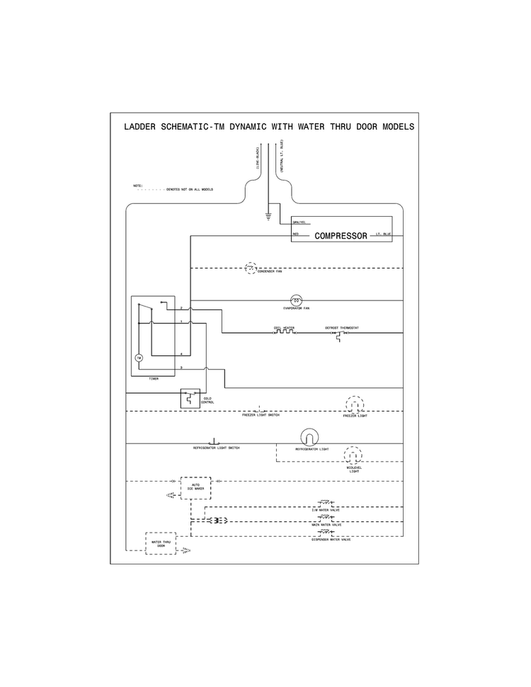 Wiring Schematic Diagram and Parts List for CFTR1826LMH  Frigidaire Refrigerator