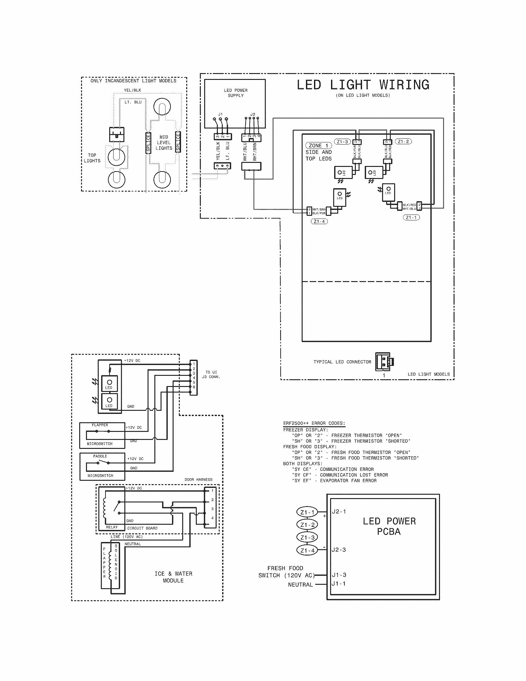 Wiring Diagram Diagram and Parts List for FGUB2642LE9  Frigidaire Refrigerator
