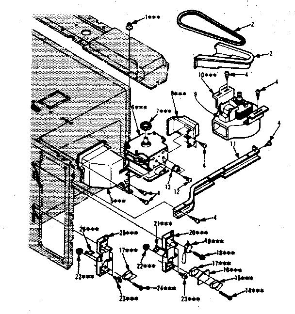 Switches And Microwave Parts Diagram and Parts List for 5648678610  Kenmore Microwave