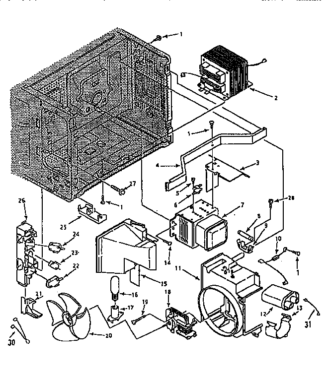 Switches And Microwave Parts Diagram and Parts List for 56466290690  Kenmore Microwave
