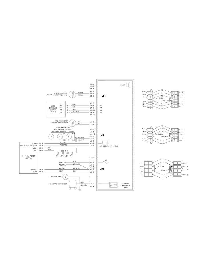 Wiring Schematic Diagram and Parts List for E24RD75KPS1  Electrolux Refrigerator