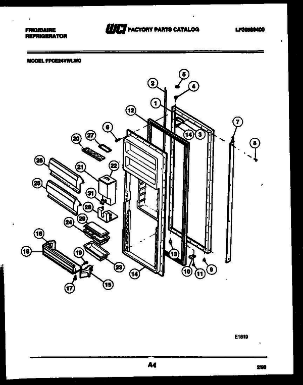 Frigidaire Wlw0 4 Diagram and Parts List for WLW0 V1 Frigidaire Washer