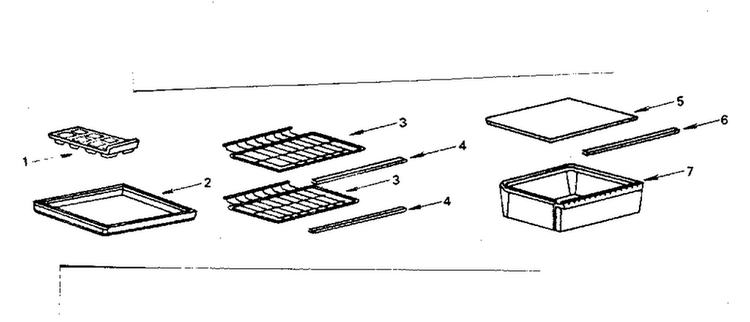 Accessories Diagram and Parts List for 5648611180  Kenmore Refrigerator