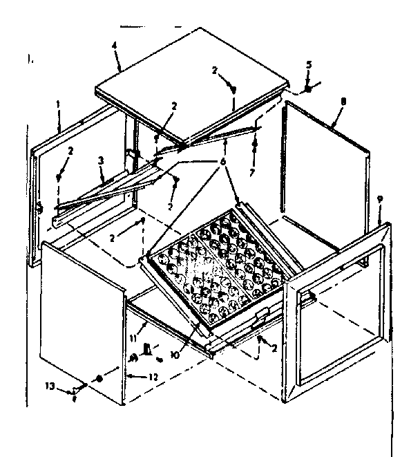 Filter compartment kit Diagram and Parts List for 86774774  Frigidaire Heater