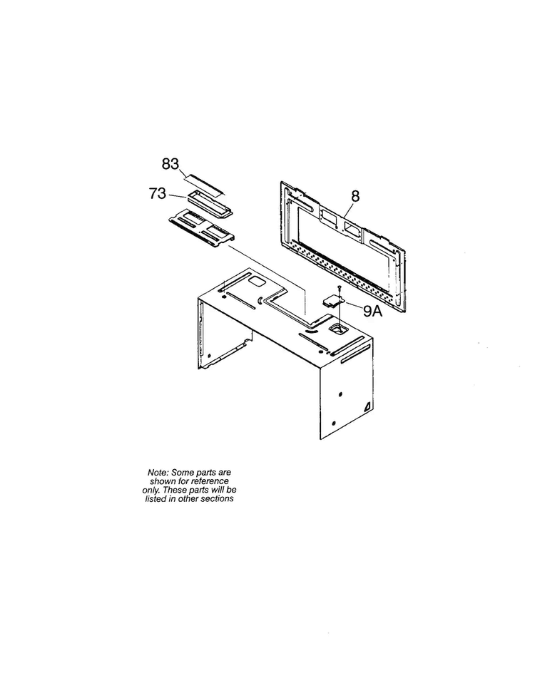 Installation Parts And Kits Diagram and Parts List for CFMT144G1W1  Frigidaire Microwave