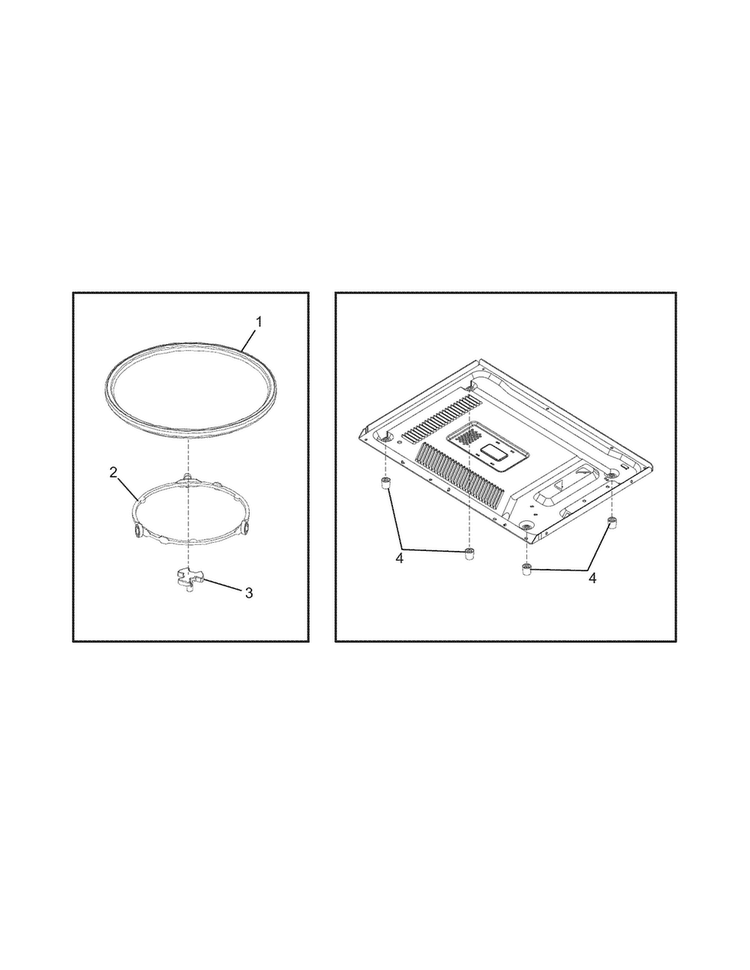 Recommended Spare Parts Diagram and Parts List for CFCM0724LW  Frigidaire Microwave