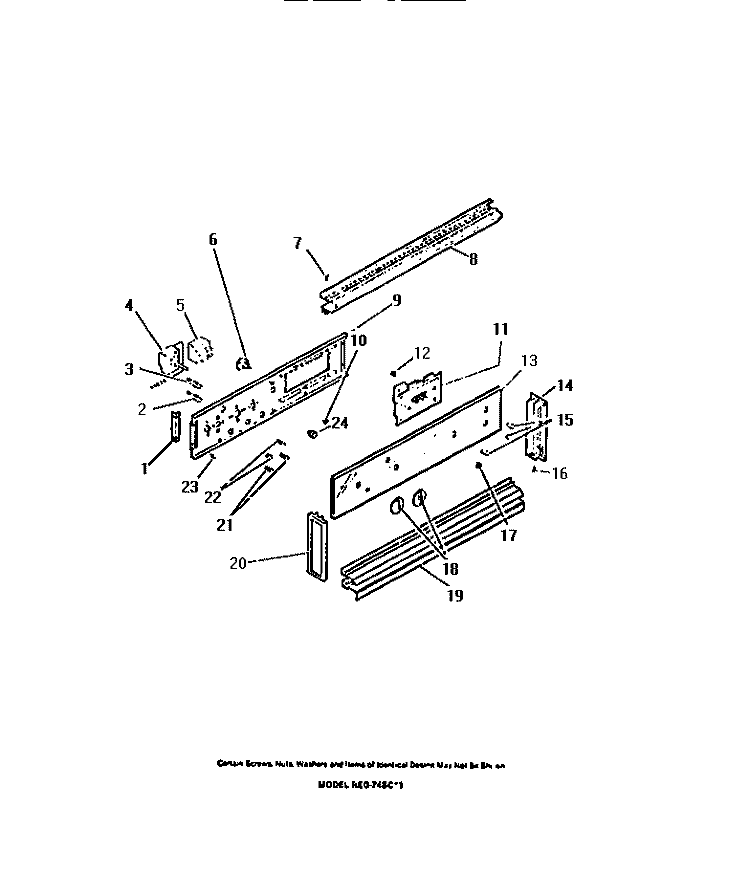 CONTROL PANEL, COOK - MASTER, SWITCHE Diagram and Parts List for REG74BCB1  Frigidaire Wall Oven