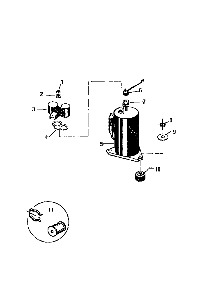 COMPRESSOR Diagram and Parts List for AS248J2K1  Frigidaire Air Conditioner