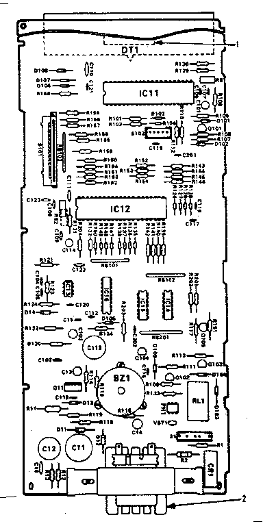Power And Control Circuit Board Diagram and Parts List for 5648888621  Kenmore Microwave