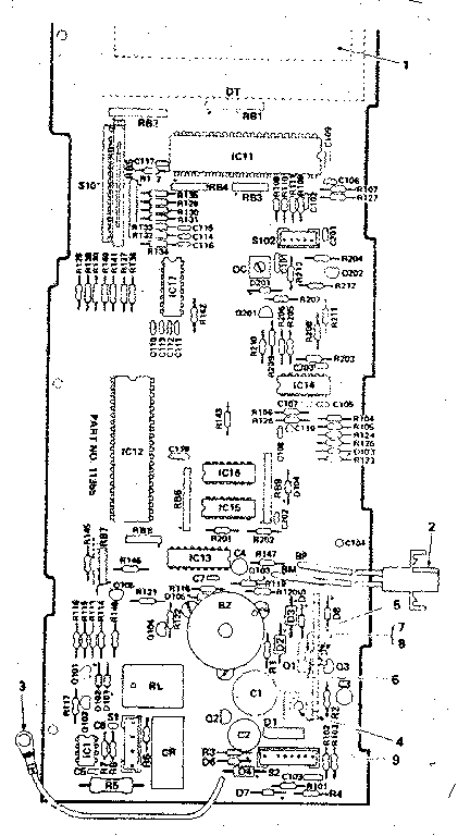 Power And Control Circuit Board 11355r Diagram and Parts List for 5648888310  Kenmore Microwave