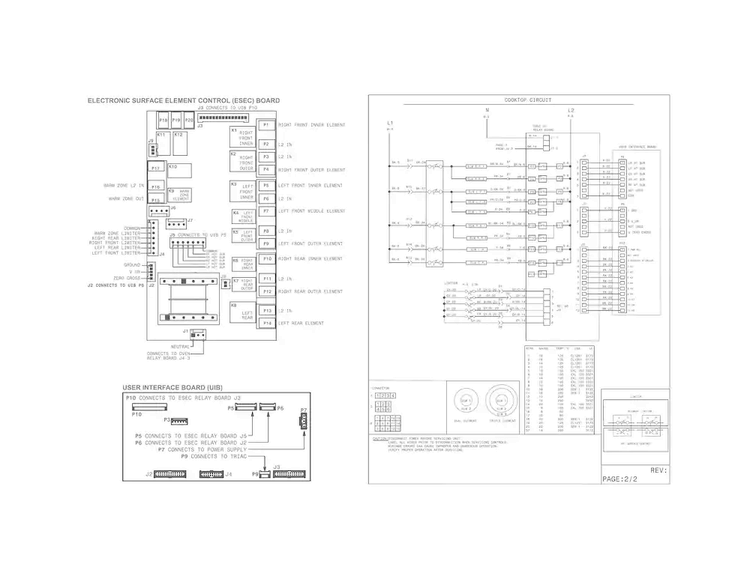 Wiring Diagram Diagram and Parts List for EW30ES80RSA  Electrolux Range
