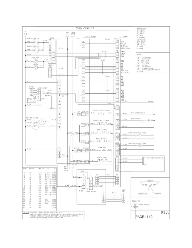 Wiring Diagram Diagram and Parts List for EW30DS8CRSA  Electrolux Range