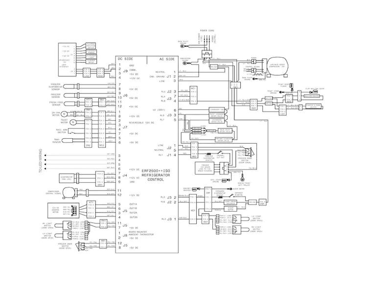 Wiring Diagram Diagram and Parts List for FGHB2866PFMA  Frigidaire Refrigerator