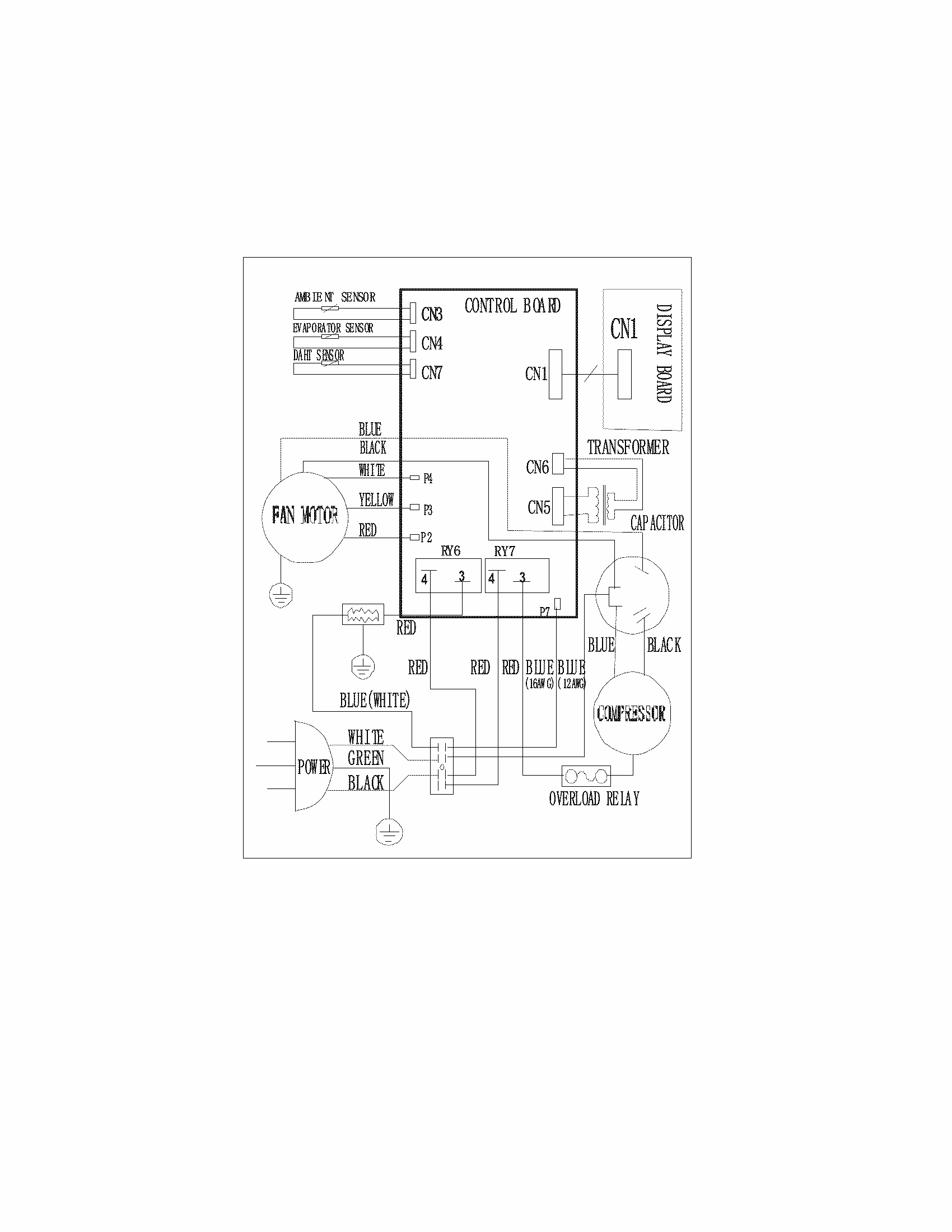 Wiring Diagram Diagram and Parts List for 25376250410  Kenmore Air Conditioner