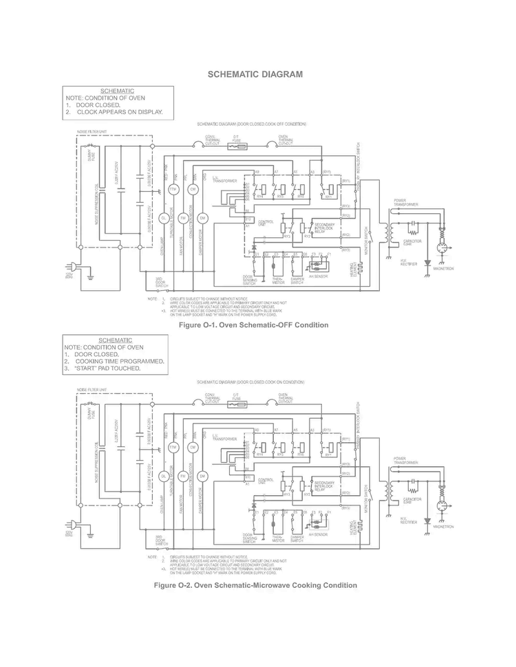 Wiring Diagram Diagram and Parts List for EW30SO60QSB  Electrolux Microwave
