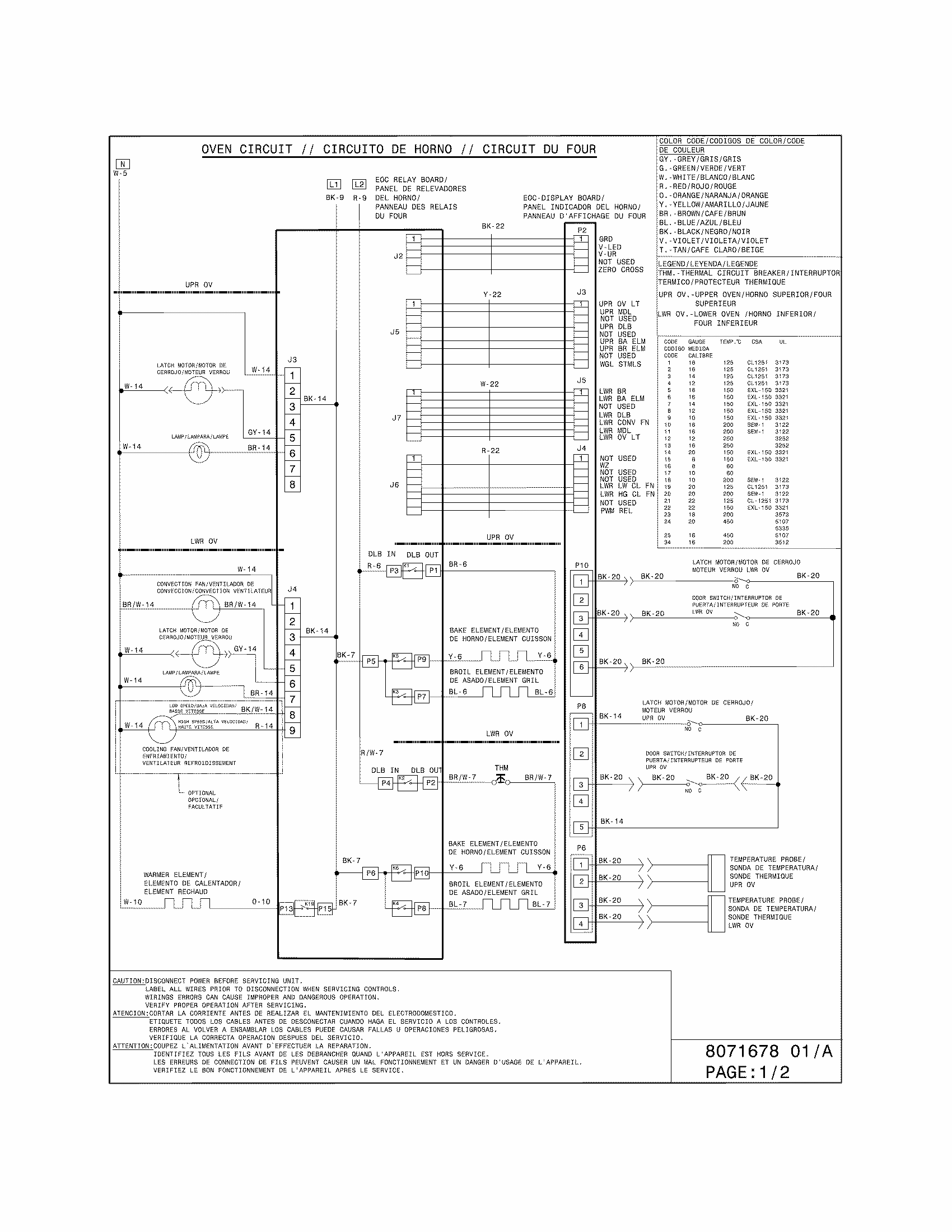 Wiring Diagram Diagram and Parts List for 79098052004  Kenmore Range