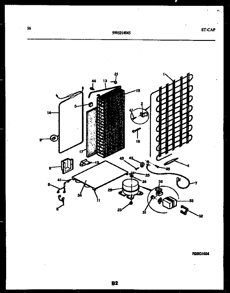 SYSTEM AND AUTOMATIC DEFROST PARTS Diagram and Parts List for RS24F9YX1C  Gibson Refrigerator