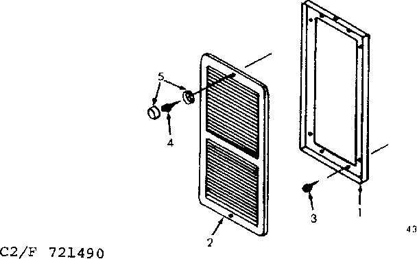 Side outlet kit Diagram and Parts List for 867721310  Frigidaire Furnace