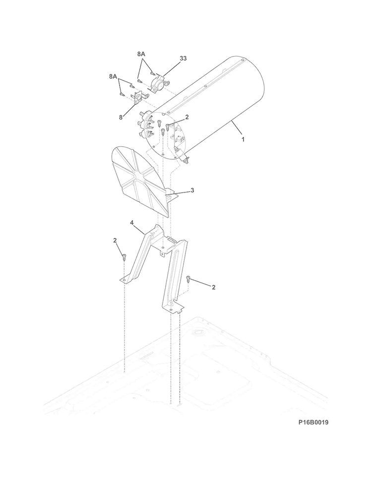 Burner Diagram and Parts List for EIMED55IIW3  Electrolux Dryer