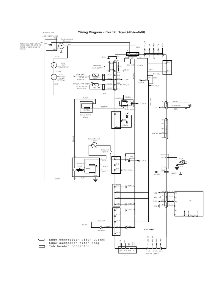 Wiring Diagram Diagram and Parts List for EFMC617SIW0  Electrolux Dryer