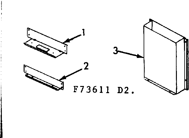 Wall mounting kit Diagram and Parts List for 867736311  Frigidaire Furnace
