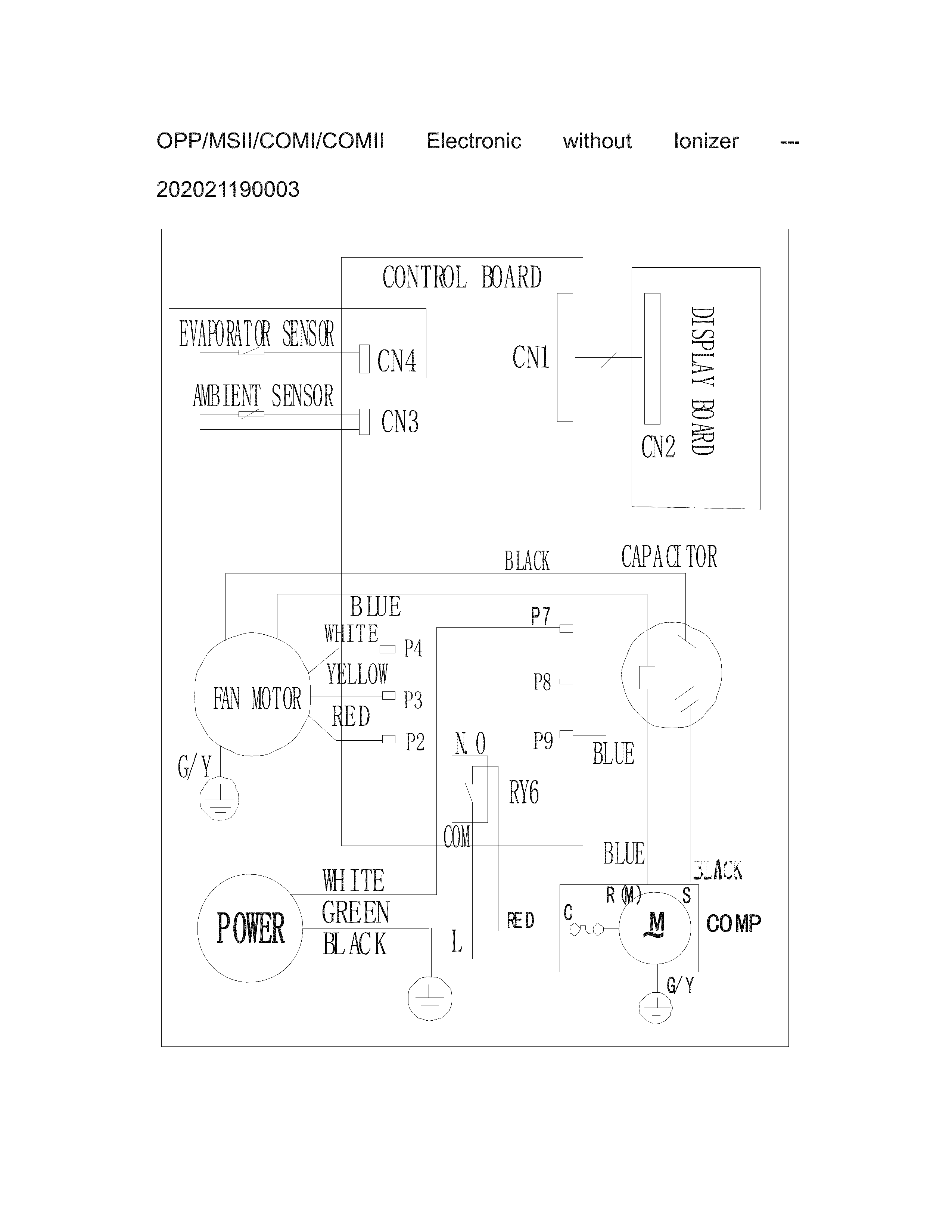 Wiring Diagram Diagram and Parts List for 25377110511  Kenmore Air Conditioner