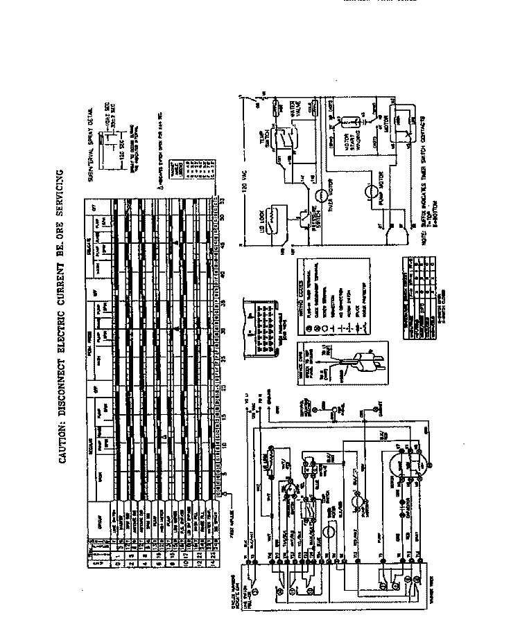 WIRING DIAGRAM Diagram and Parts List for F21C645CS1  Frigidaire Washer
