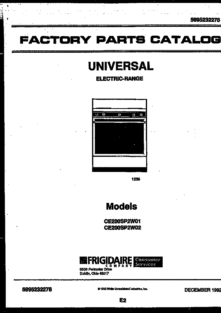 COVER Diagram and Parts List for CE200SP2WW02  Uni Cooktop