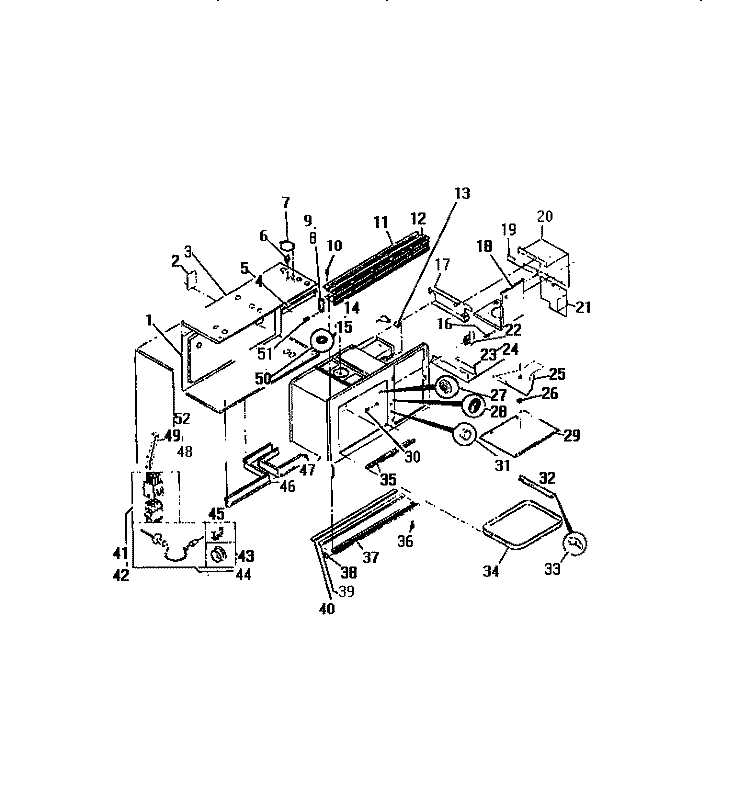 MICROWAVE OVEN LINER Diagram and Parts List for REM638ML7  Frigidaire Range