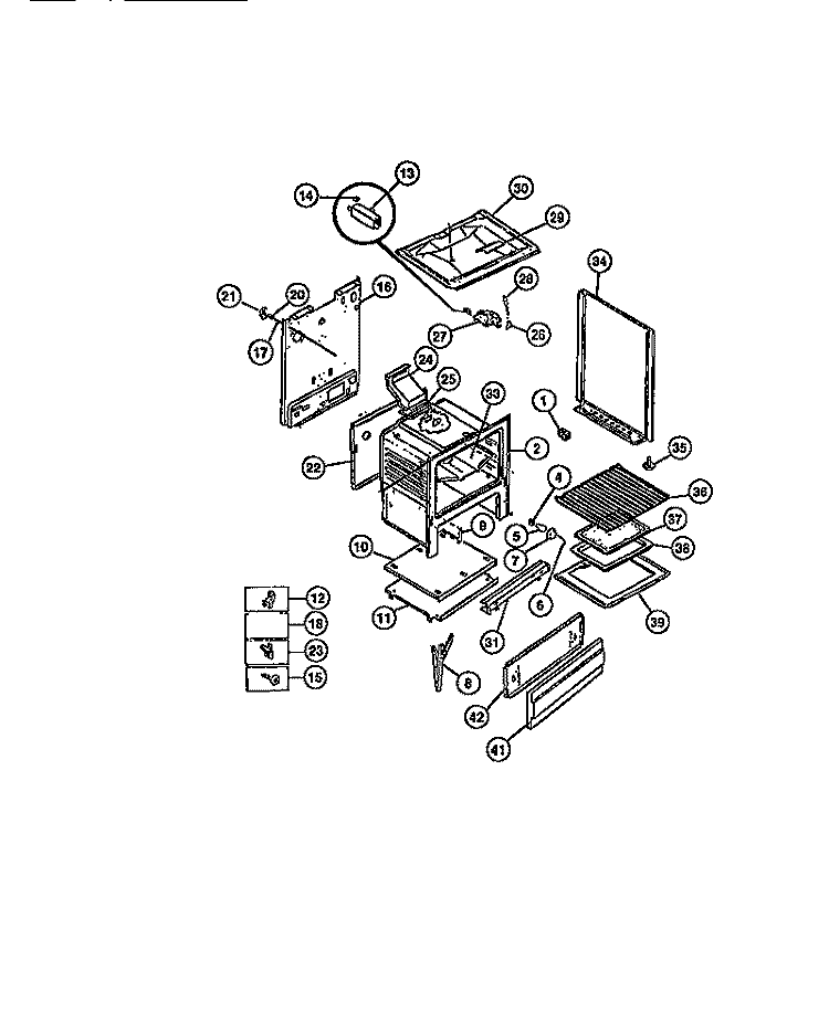 BODY Diagram and Parts List for CGC355DXC  Gibson Range