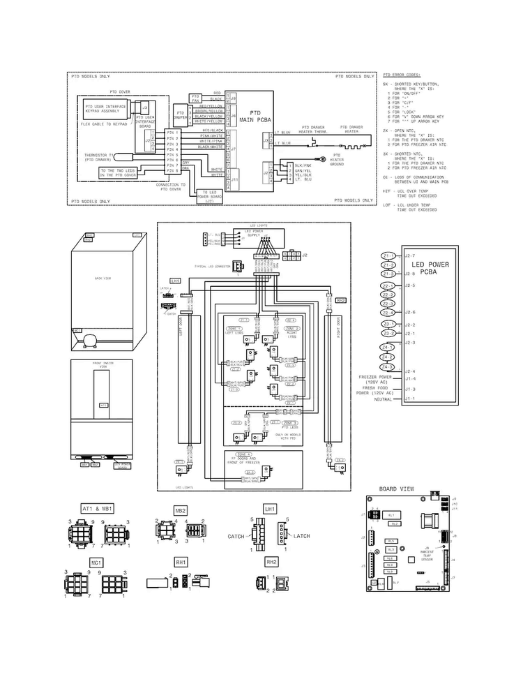 Wiring Diagram Diagram and Parts List for EI23BC60KS7A  Electrolux Refrigerator
