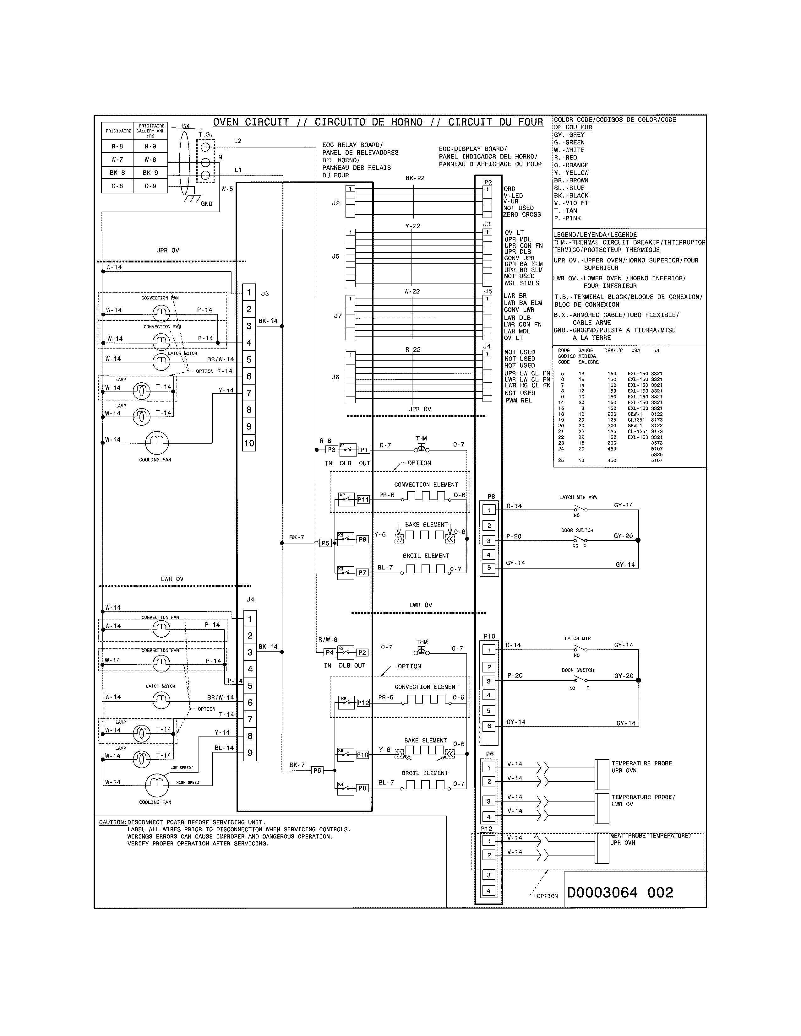 Wiring Diagram Diagram and Parts List for 79049412313  Kenmore Wall Oven