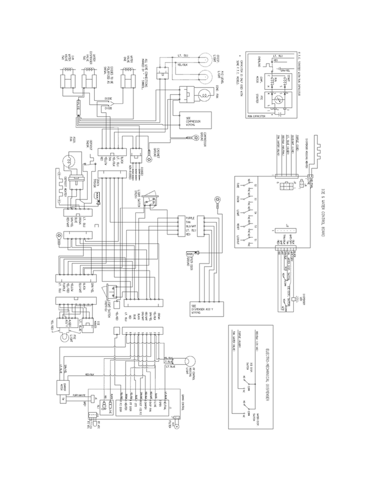 Wiring Diagram Diagram and Parts List for FFHS2611PF6  Frigidaire Refrigerator