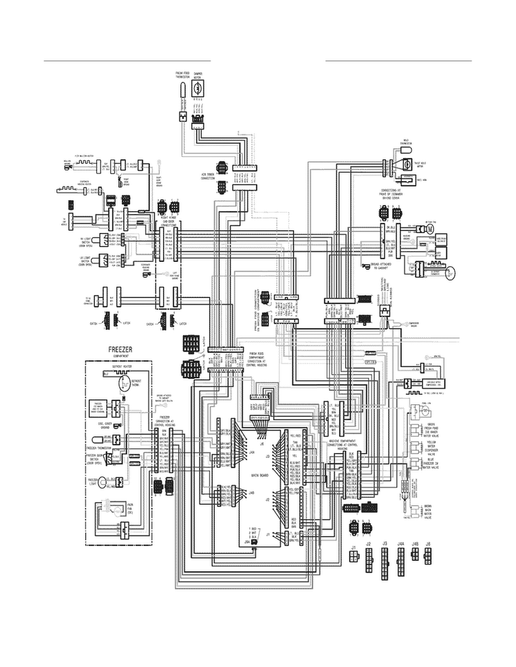 Wiring Diagram Diagram and Parts List for FGHF2344ME1  Frigidaire Refrigerator