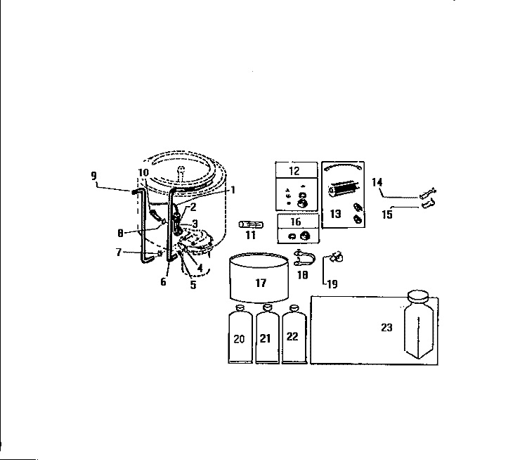 MISCELLANEOUS Diagram and Parts List for LA550EXD2  Frigidaire Washer