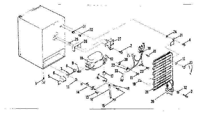 Unit Parts Diagram and Parts List for 1268904821  Kenmore Refrigerator