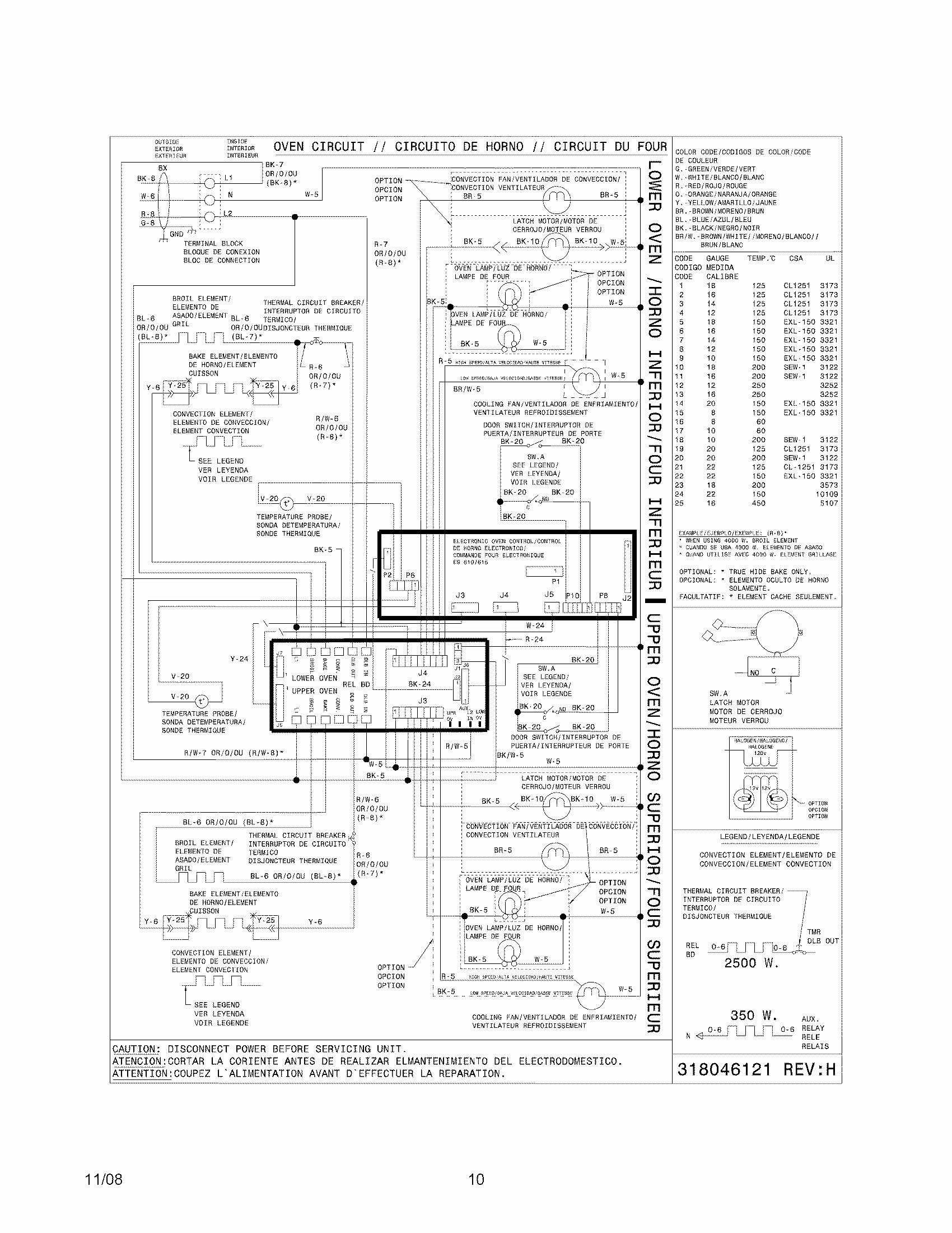 Wiring Diagram Diagram and Parts List for 79040613800  Kenmore Wall Oven