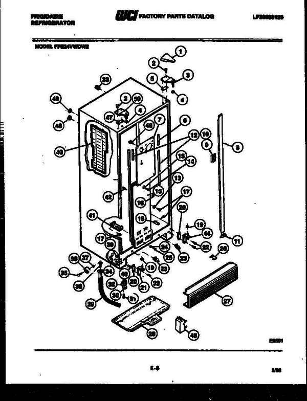Frigidaire Wdh2 5 Diagram and Parts List for WDH2 V3 Frigidaire Washer