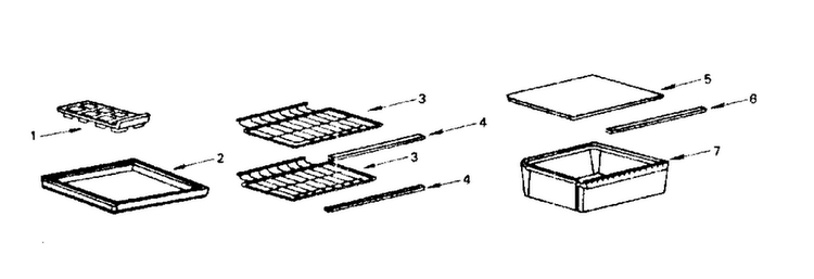 Accessories Diagram and Parts List for 5648611181  Kenmore Refrigerator