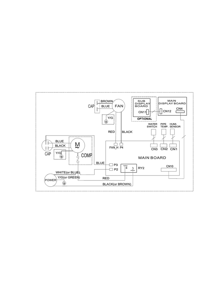 Wiring Diagram Diagram and Parts List for FAD301NUE14  Frigidaire Dehumidifier