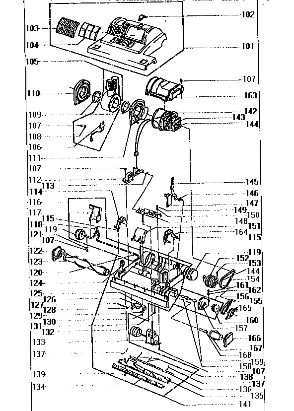 Base Diagram and Parts List for 11931015790  Kenmore Canister Vacuum