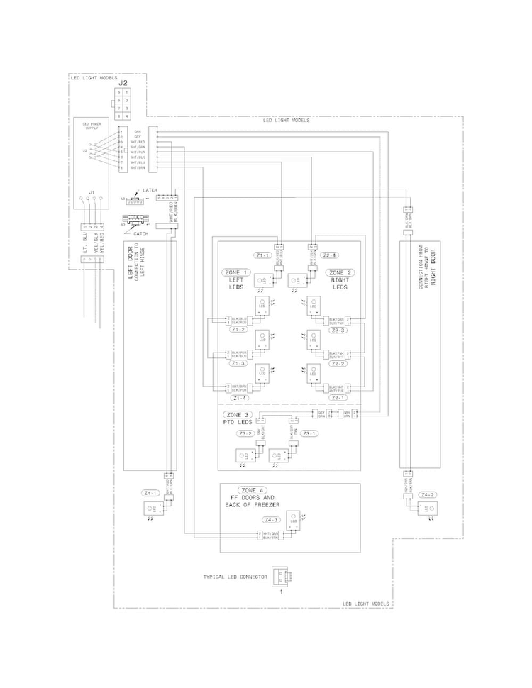 Wiring Diagram Diagram and Parts List for EI27BS16JB8  Electrolux Refrigerator