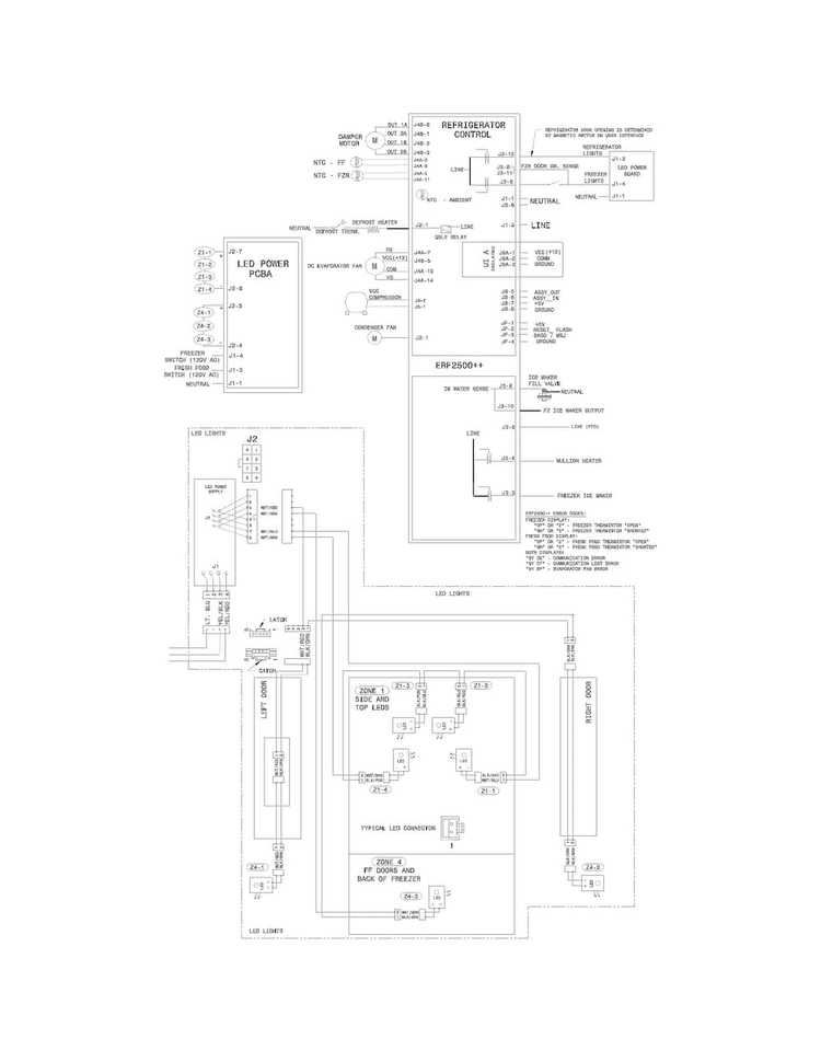 Wiring Diagram Diagram and Parts List for EI23BC30KS3  Electrolux Refrigerator