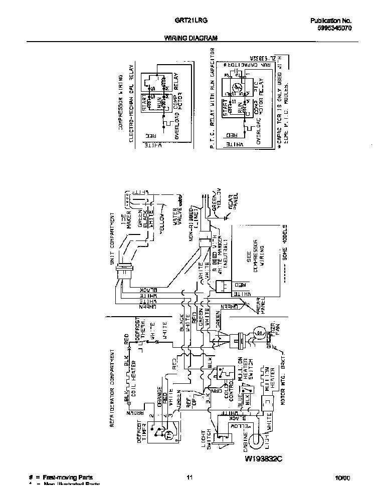Wiring Diagram Diagram and Parts List for GRT21LRGD2  Gibson Refrigerator